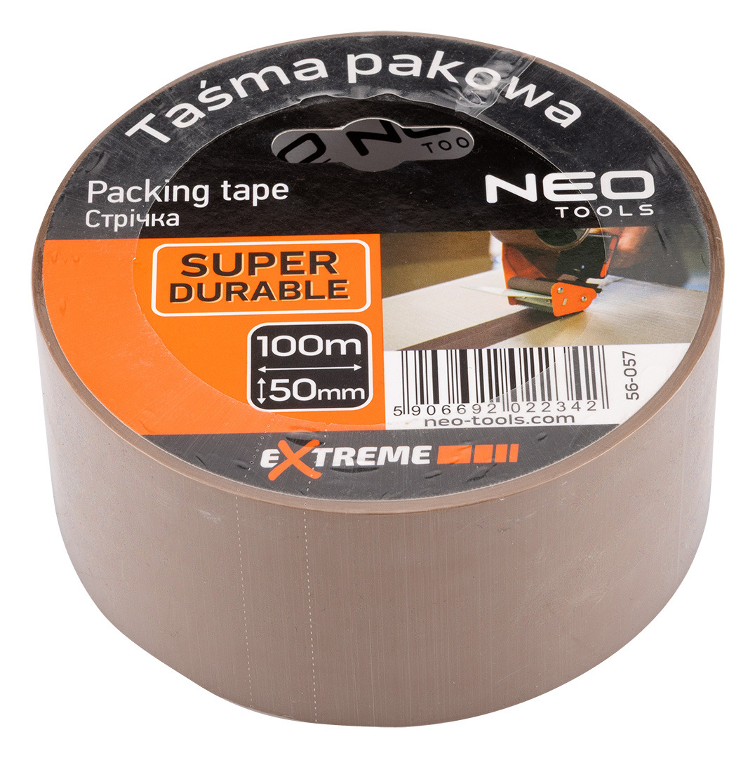 Лента упаковочная Neo Tools, 100мх50мм, коричневый (56-057) фото 1