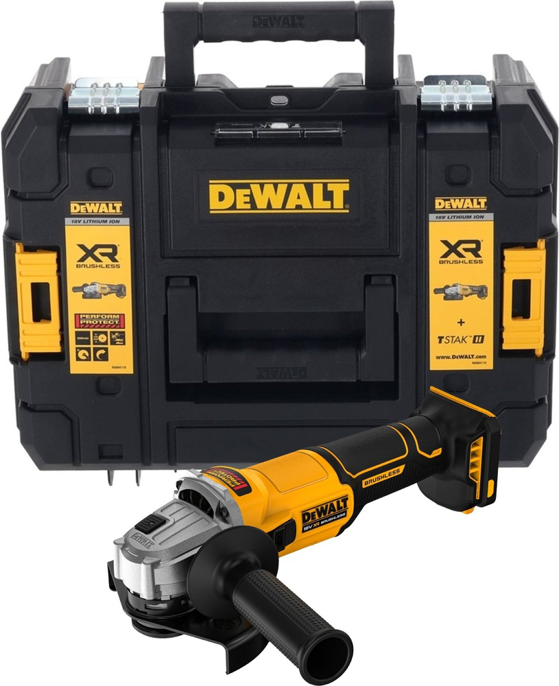 Шлифмашина угловая аккумуляторная DeWALT XR Li-lon 18В (без АКБ и ЗУ), (DCG407NT) фото 1