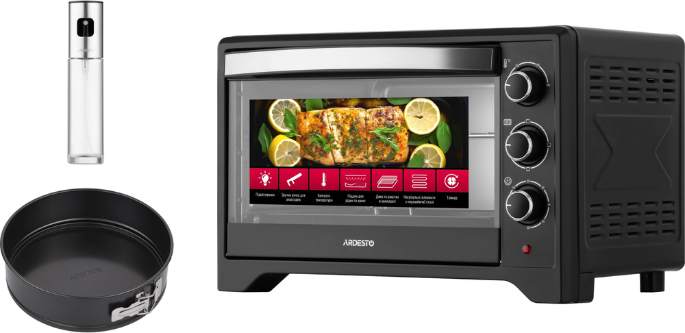 Комплект Электрическая печь ARDESTO MO-T33B + распылитель + форма для выпечки фото 1