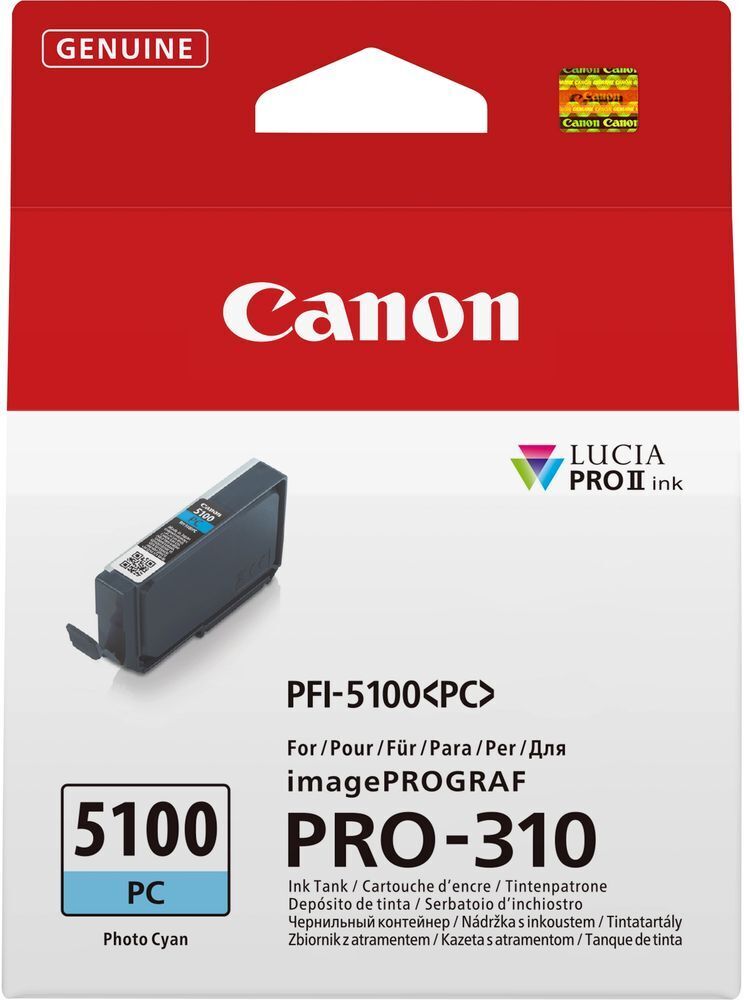 Картридж струменевий Canon PFI-5100 Pro-310 Photo Cyan фото 1