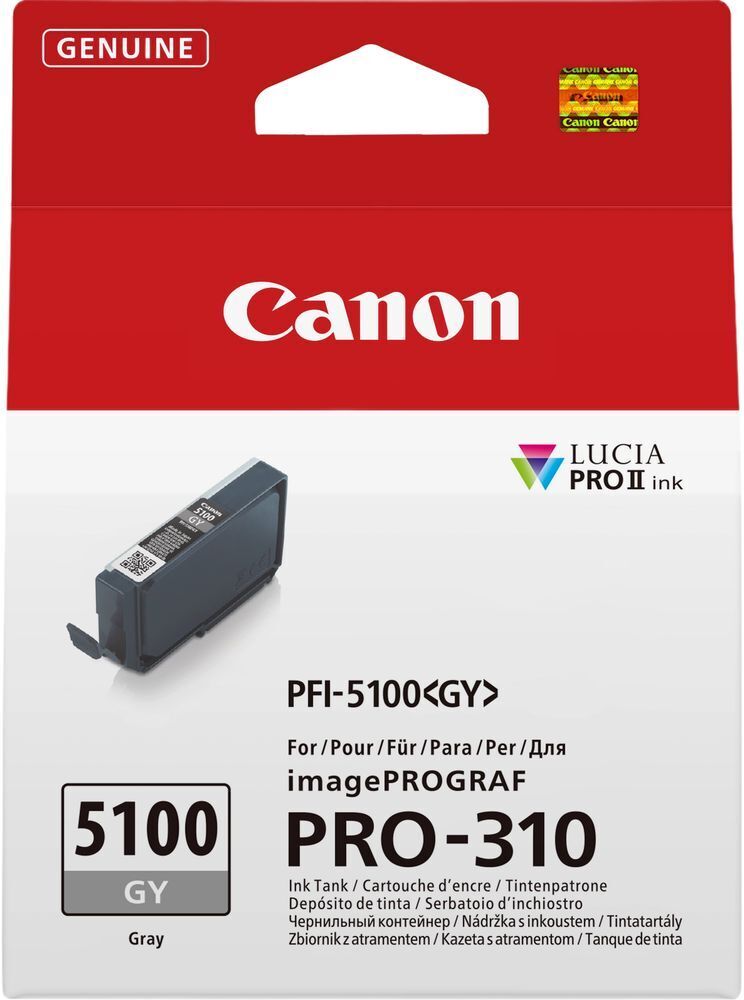 Картридж струменевий Canon PFI-5100 imagePROGRAF Pro-310 Grey фото 1