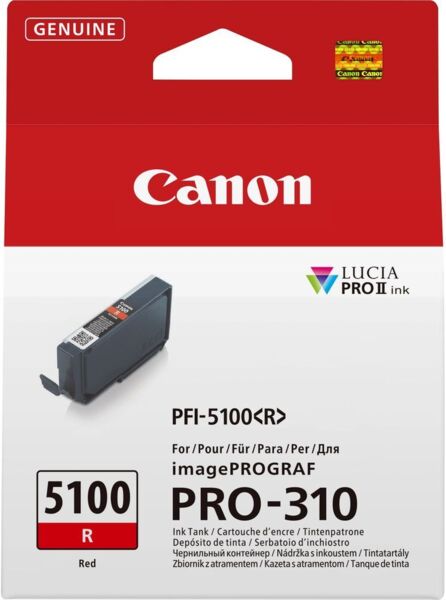 

Картридж струменевий Canon PFI-5100 imagePROGRAF Pro-310 Red