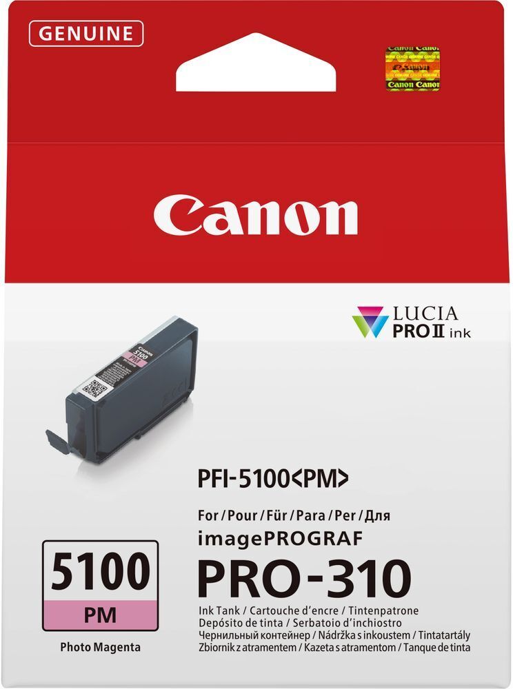 Картридж струменевий Canon PFI-5100 imagePROGRAF Pro-310 Photo Magenta фото 1