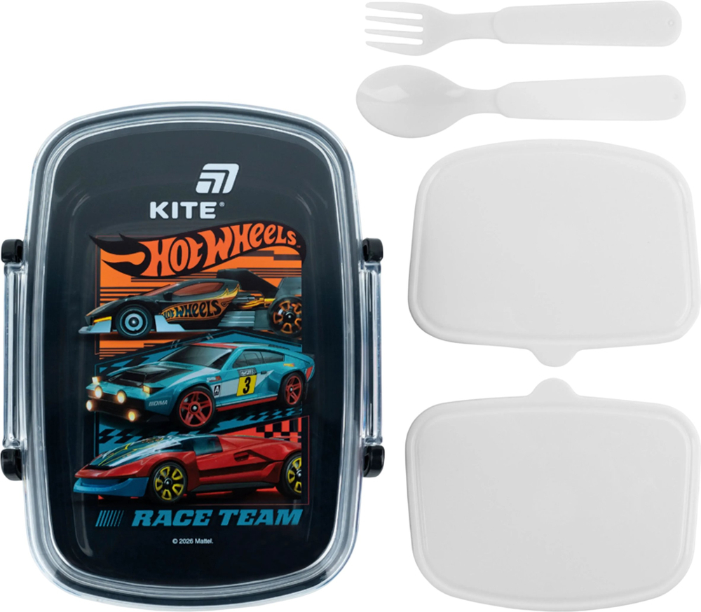 Ланчбокс Kite Hot Wheels з наповненням 750 мл (HW26-181)фото1
