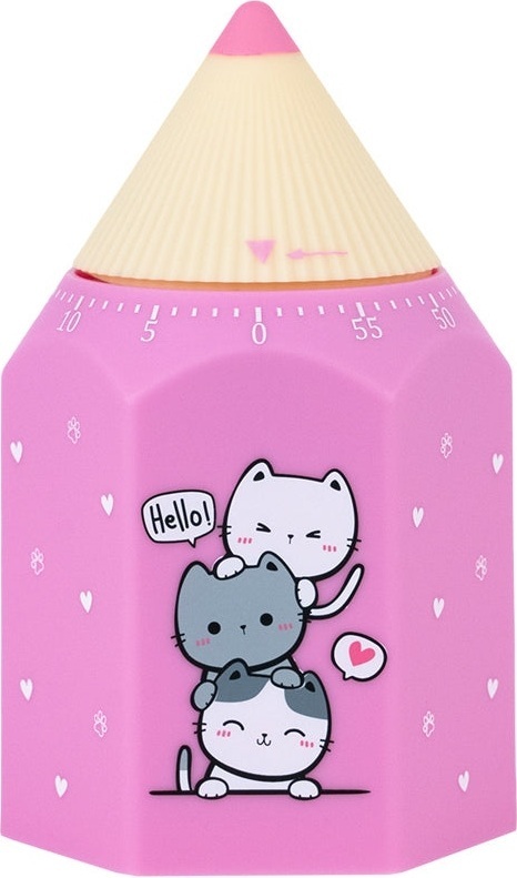 Таймер механічний Kite Cute Cats (K24-171-1)фото1