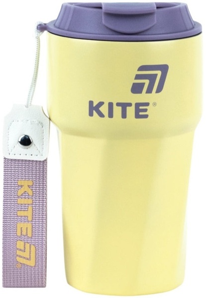 Термокружка Kite 450 мл, желтая (K26-1220-3)