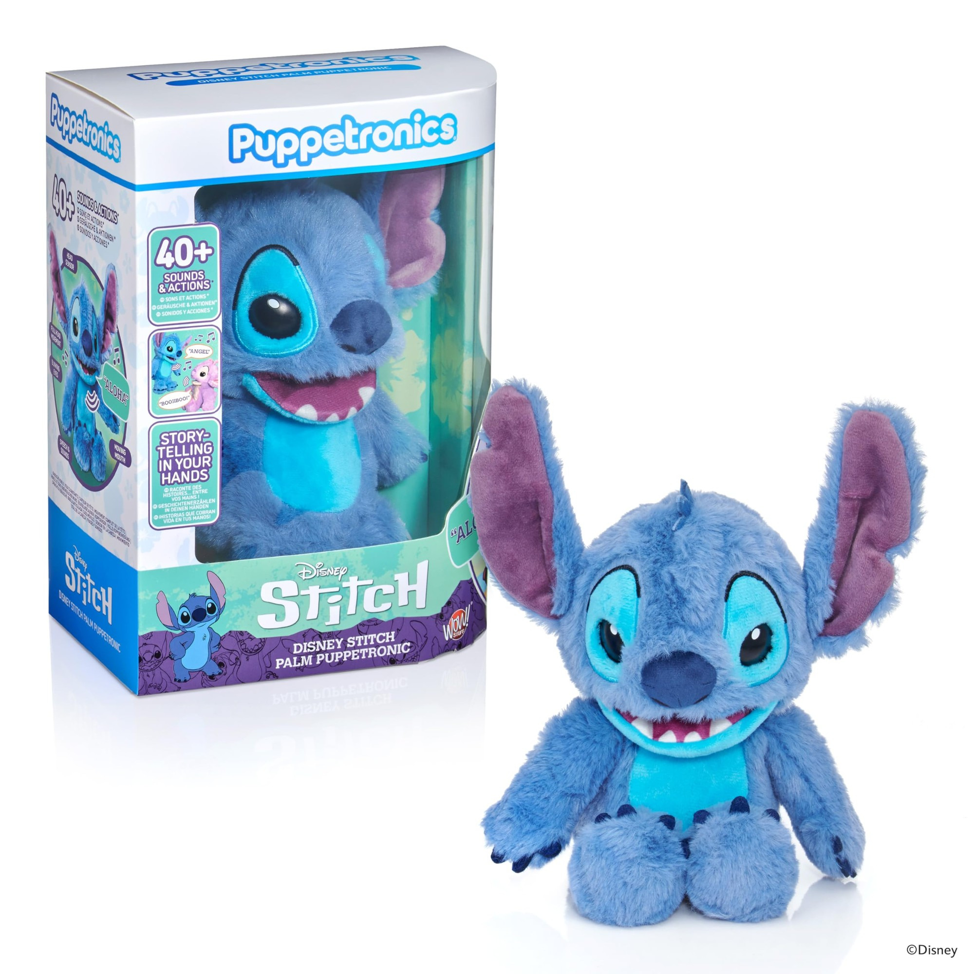 Інтерактивна м'яка іграшка Puppetronic by Real FX Palm серії Disney- Стіч (DIS-1037) фото1