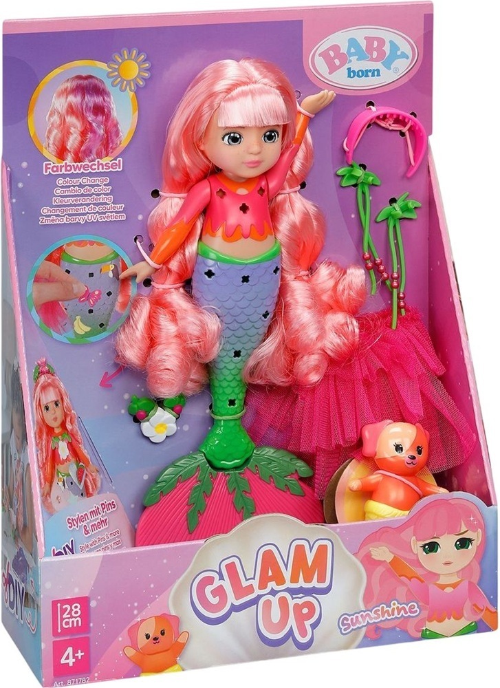 Кукла Baby Born серии Glam Up – Русалочка Саншайн (28 см) (871782) фото1