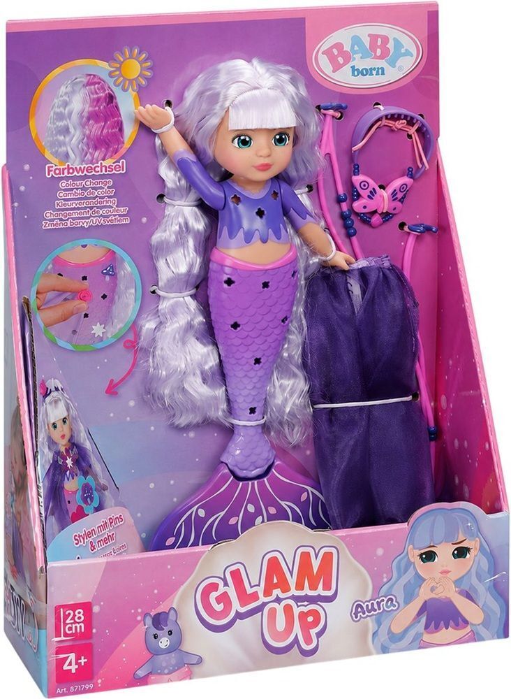 Кукла Baby Born серии Glam Up – Русалочка Аура (28 см) (871799) фото1