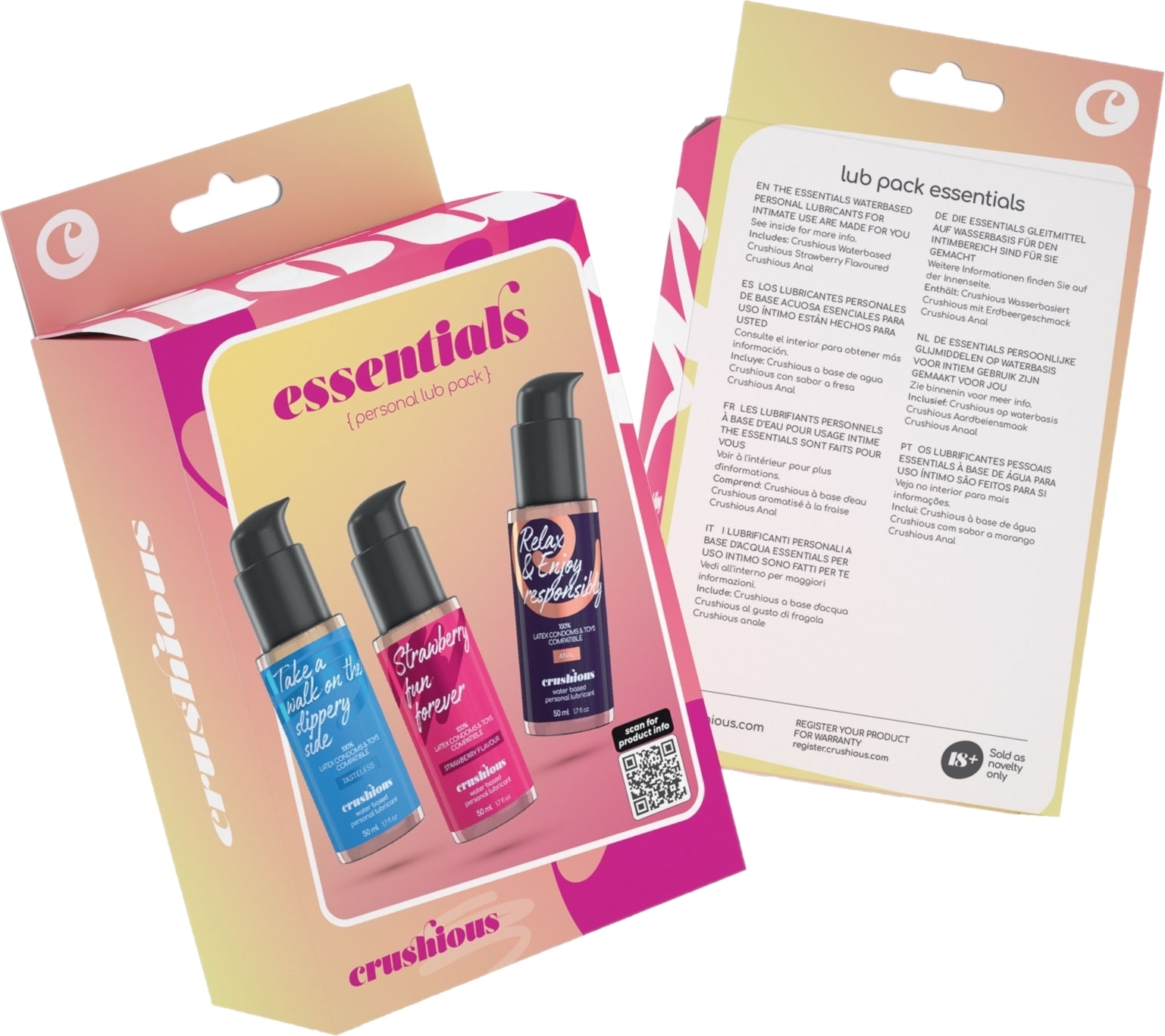 Набор лубрикантов Crushious Essentials 3в1 50мл x 3шт фото 1