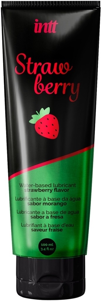 Лубрикант Intt Strawberry Lubricant на водной основе с ароматом клубники 100 мл фото 1