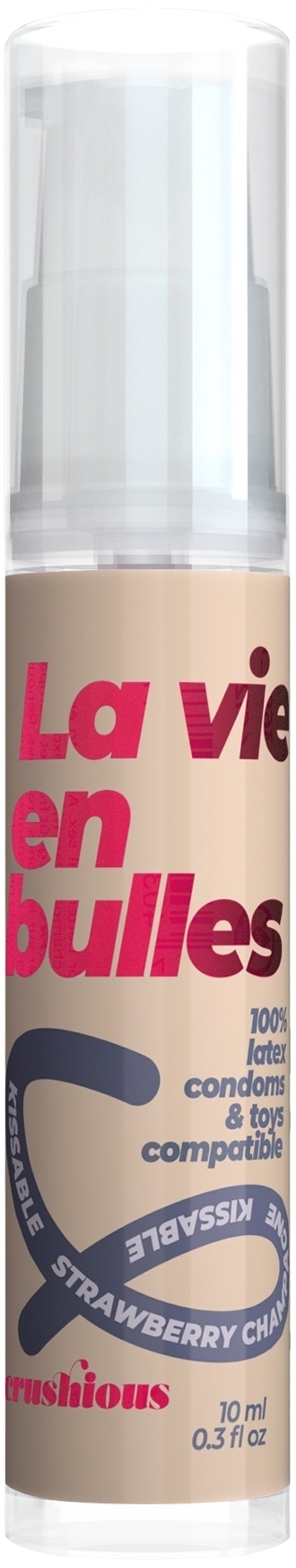 Лубрикант оральный Crushious Steal My Kisses со вкусом клубничного шампанского 10 мл фото 1