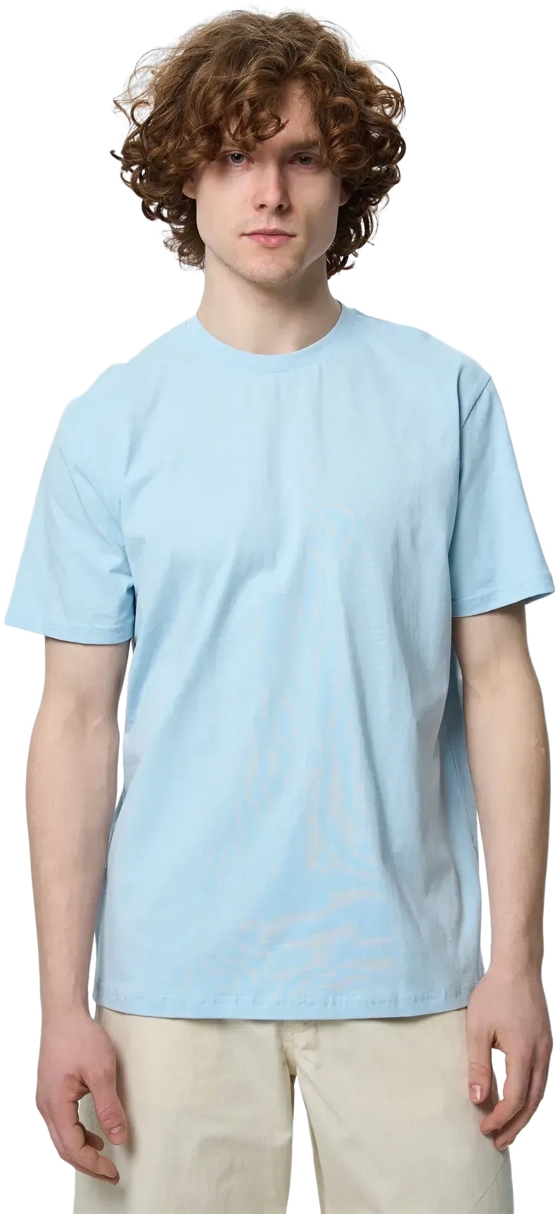 Футболка бавовняна чоловіча Roza 231101 XL сіро-блакитнафото1