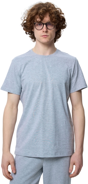 Футболка бавовняна чоловіча Roza 210135 L сірафото