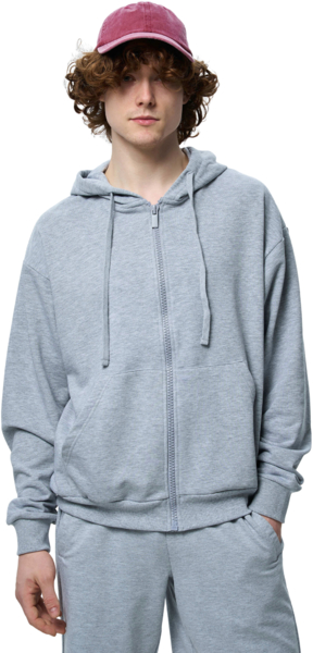 Худі на молнії чоловіче Roza 211140 M сірефото