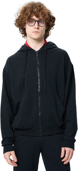 Худі на молнії чоловіче Roza 211140 S чорнефото