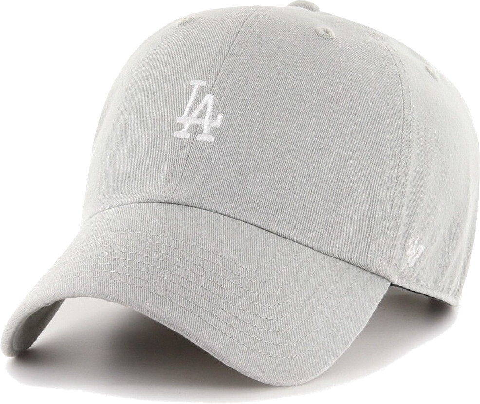 Кепка 47 Brand Los Angeles Dodgers Base Runner B-BSRNR12GWS-GYA сіра фото1