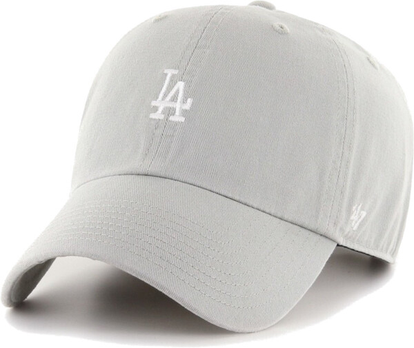 Кепка 47 Brand Los Angeles Dodgers Base Runner B-BSRNR12GWS-GYA сіра фото