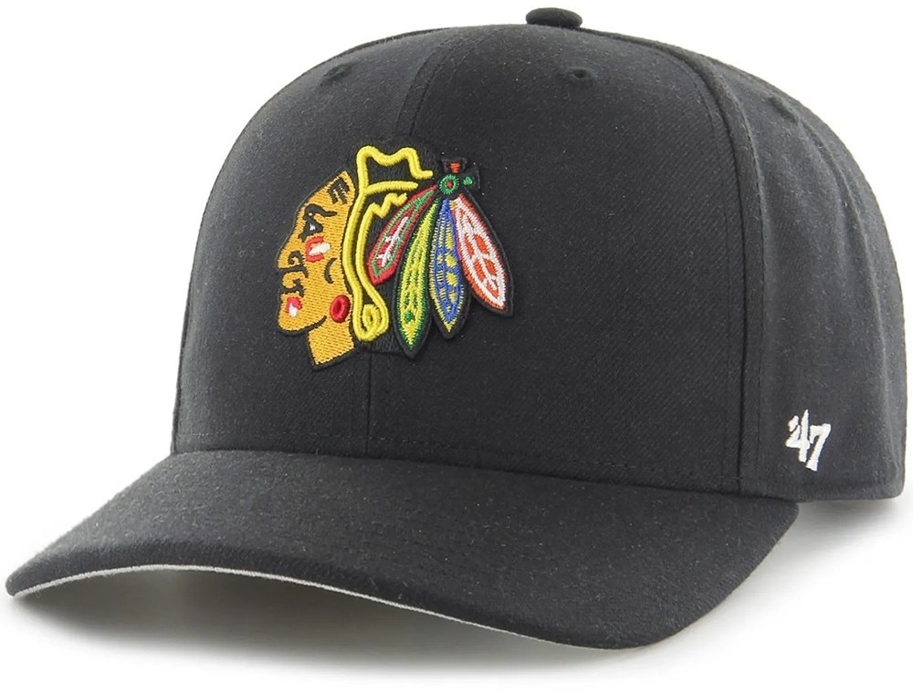 Кепка 47 Brand Mvp Dp Chicago Blackhawks H-CLZOE04WBP-BKB чорна фото1