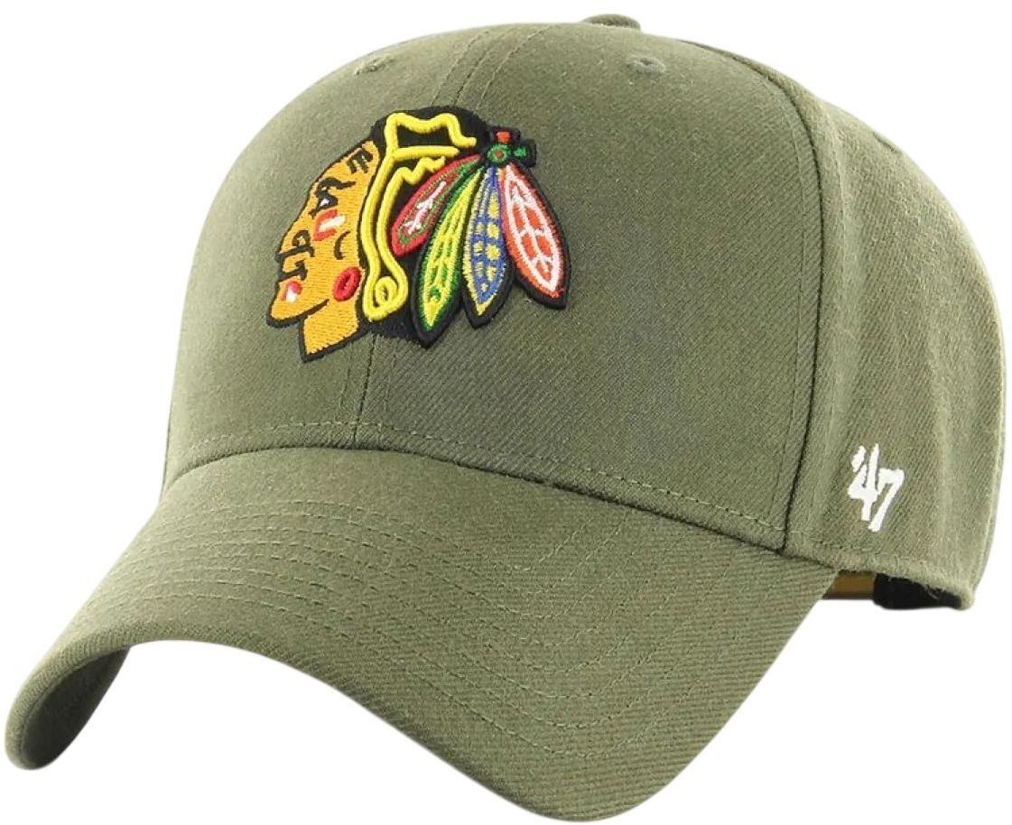 Кепка 47 Brand Chicago Blackhawks MVPSP04WBP-SWB зелена фото1