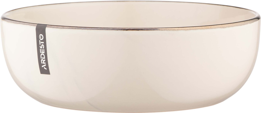 Набір супових тарілок ARDESTO Marmo, 19 см, бежевий, кераміка, 6шт (AR2919MRBS-BOX)фото1