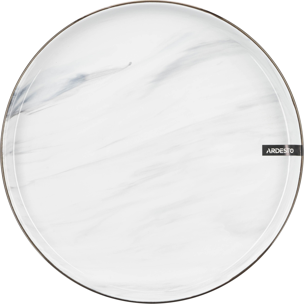 Набір обідніх тарілок ARDESTO Marmo, 27 см, білий, 6шт (AR2927MRW-BOX)фото1