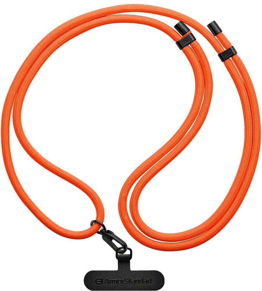 Ремешок для смартфона ArmorStandart Rope Black Tangerine with Dark holder (ARM76094) фото 1