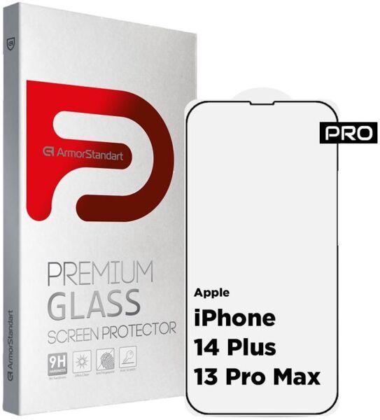 

Защитное стекло ArmorStandart Pro для Apple iPhone 14 Plus/13 Pro Max (ARM59723)