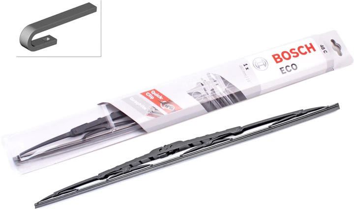 Стеклоочиститель Bosch Eco каркасный 480мм под крючок (3 397 004 669) фото 1