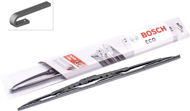 Стеклоочиститель Bosch каркасный 450мм под крючок (3 397 004 668) фото 1