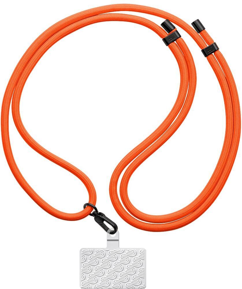 Ремешок для смартфона ArmorStandart Rope Black Tangerine with Clear holder (ARM86430) фото 1