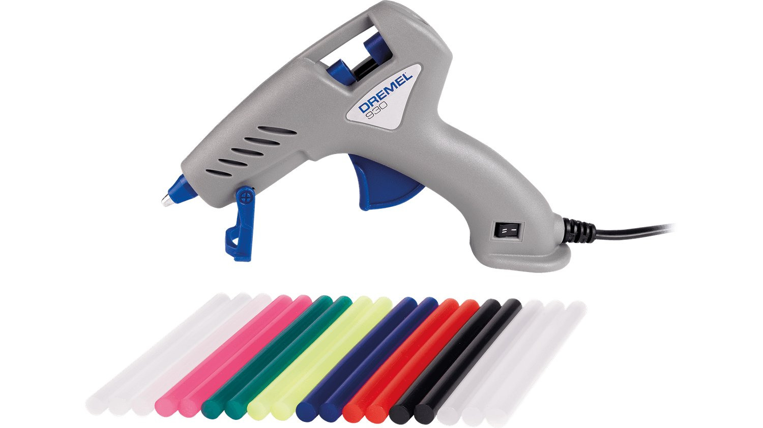 Пистолет клеевой Dremel GlueGun 930, стержни 7мм, 105-165 град. фото 1