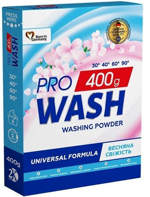 Порошок для ручного прання ProWash Веснянна свіжість 400 гфото1