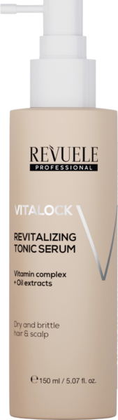 

Несмываемая сыворотка-тонер Revuele Hair Professional Vitalock Revitalizing для восстановления сухих ломких волос 150 мл