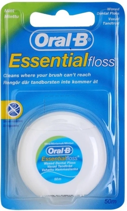 Зубна нитка Oral-B Essential Floss М'ятна Вощена 50 мфото1