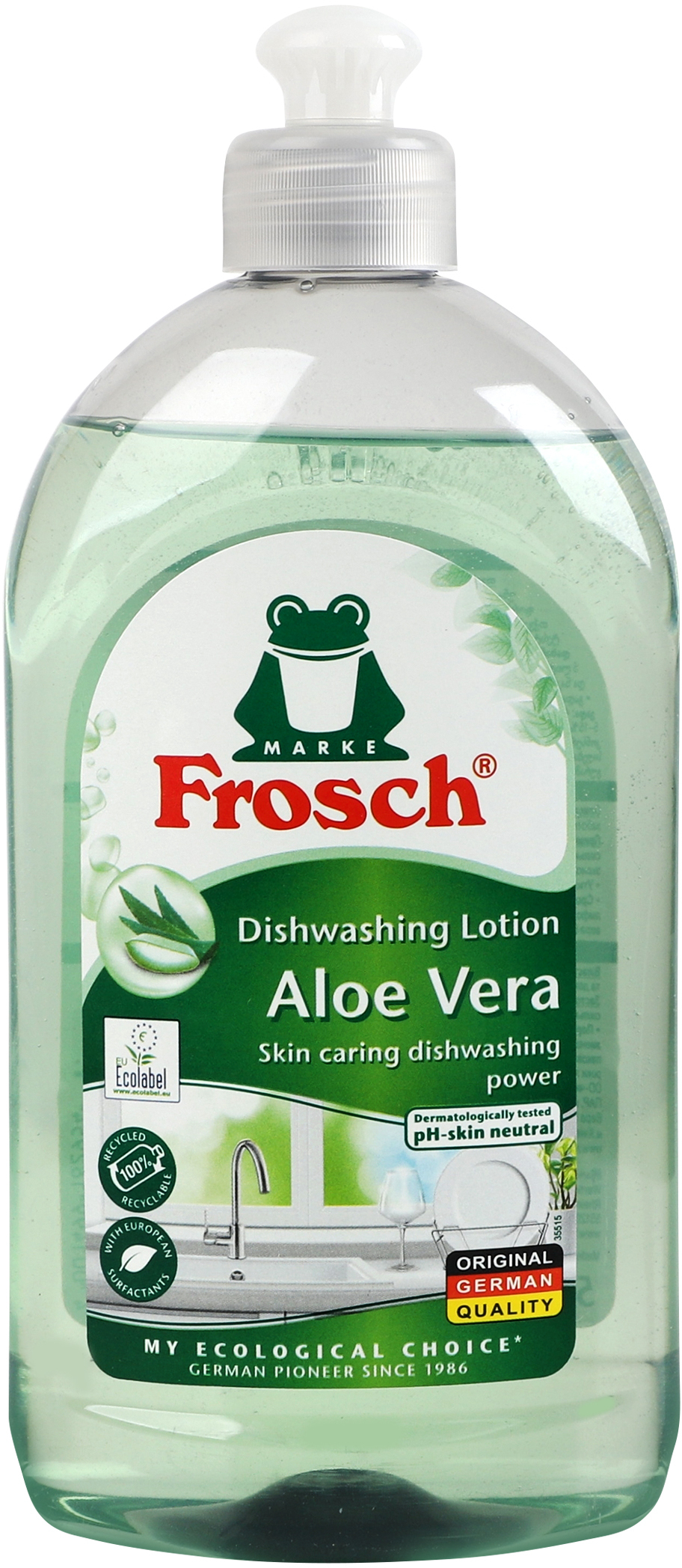 Средство для мытья посуды Frosch Aloe vera Алоэ Вера 500 мл фото 1