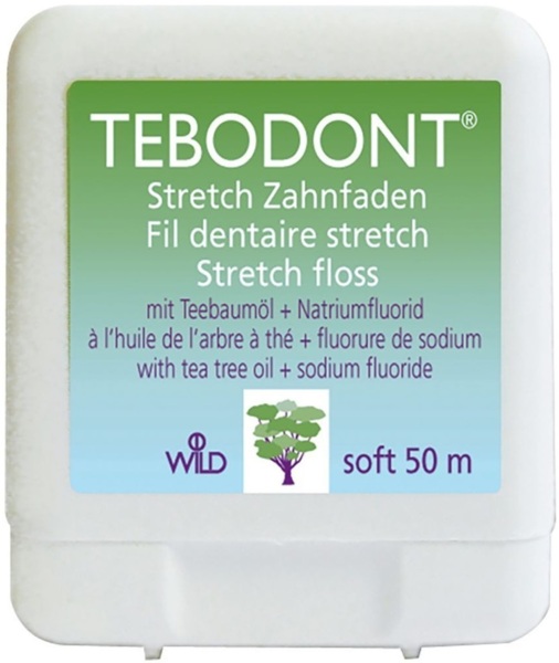 Зубная нить Tebodont-F с фторидом 50 м