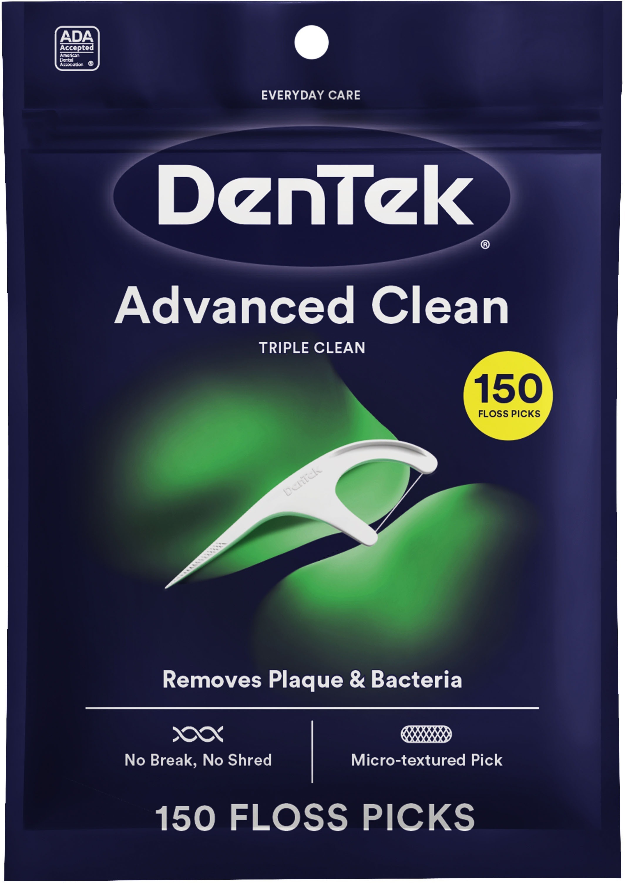 Флос-зубочистки DenTek Triple Clean потрійне очищення 150 штфото1