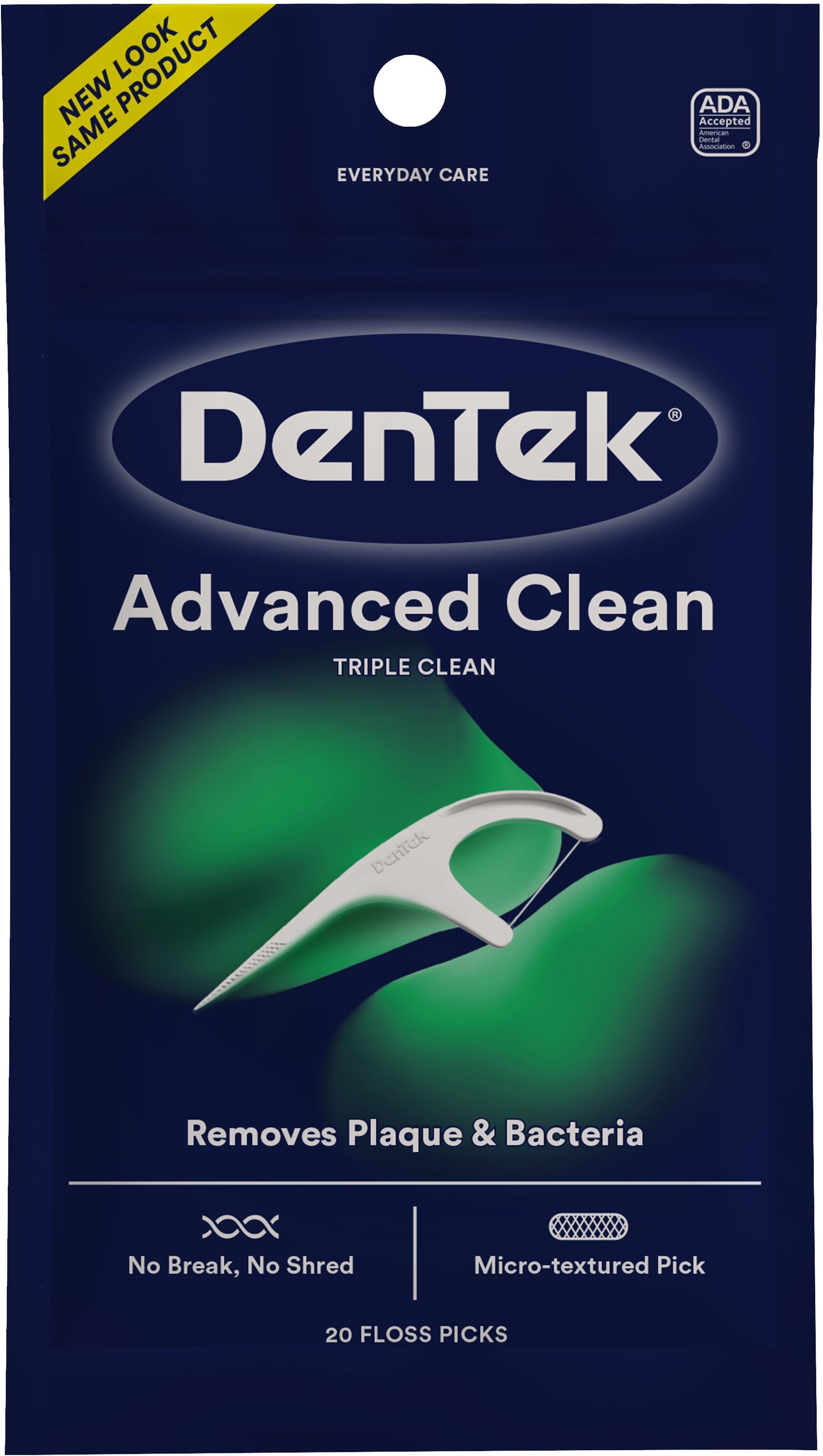 Флос-зубочистки DenTek Triple Clean тройная очистка 20 шт фото 1