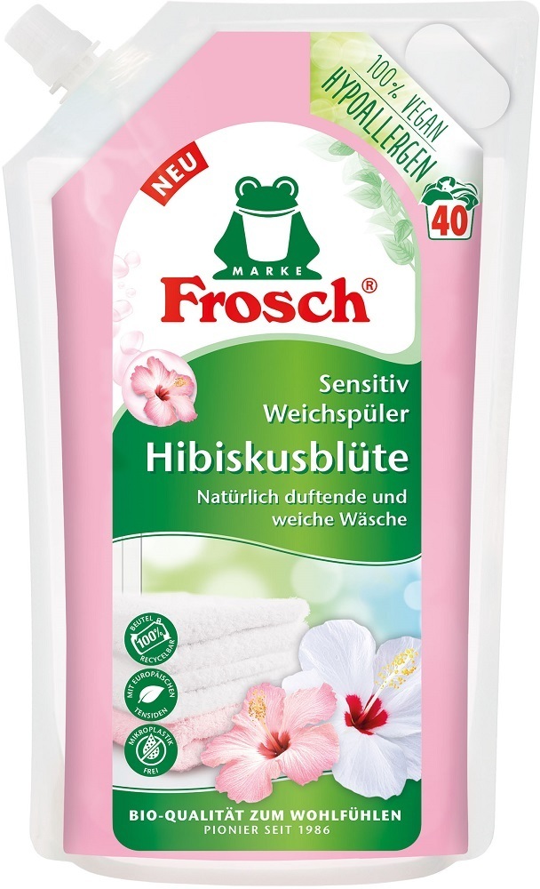 Кондиционер-ополаскиватель для белья Frosch Цветы Гибискуса 1000 мл фото 1