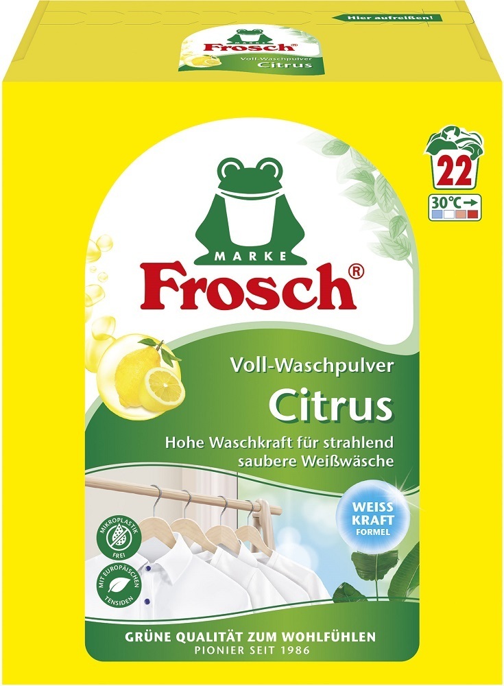 Пральний порошок-концентрат Frosch Цитрус 1,45 кгфото1