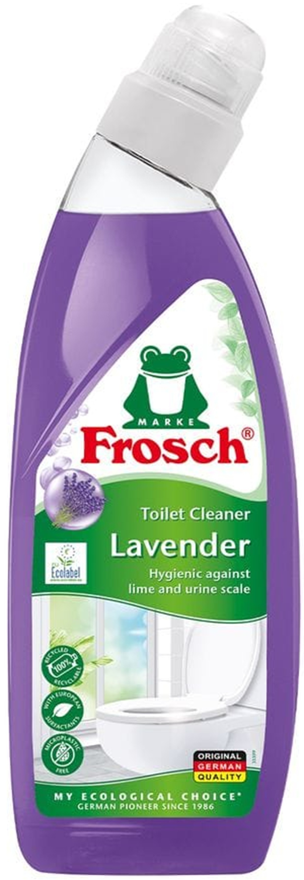 Гель для чистки унитаза Frosch Лаванда 750 мл фото 1