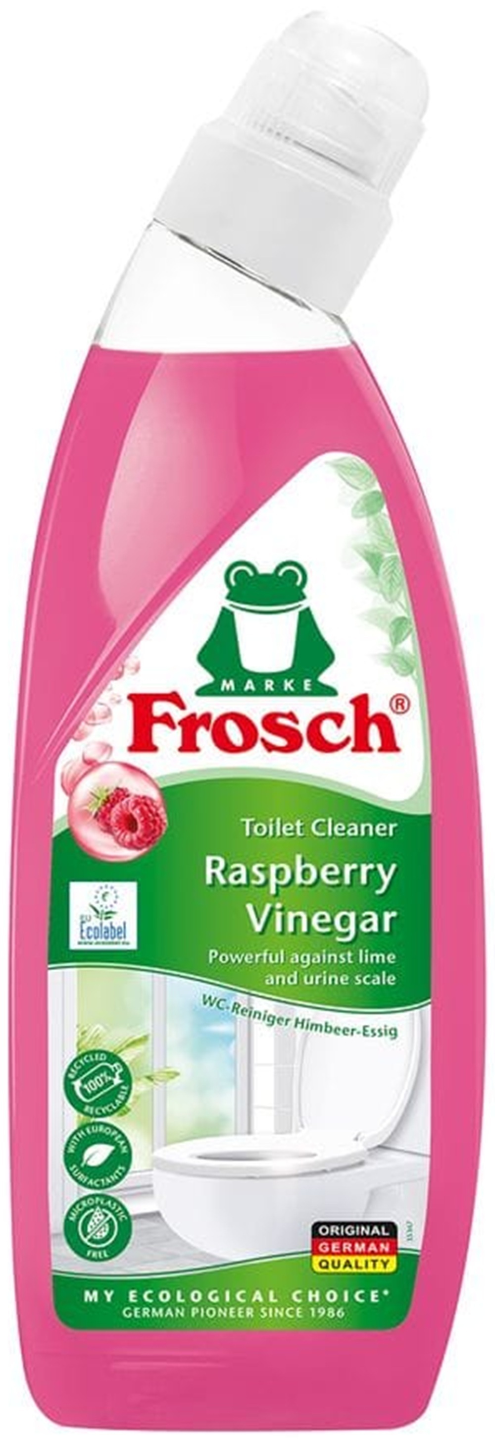 Гель для чистки унитаза Frosch Малина 750 мл фото 1