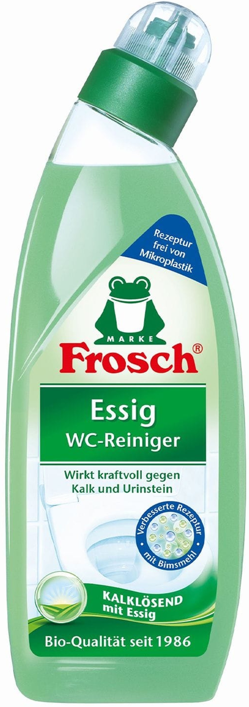 Гель для чистки унитаза Frosch Уксус 750 мл фото 1