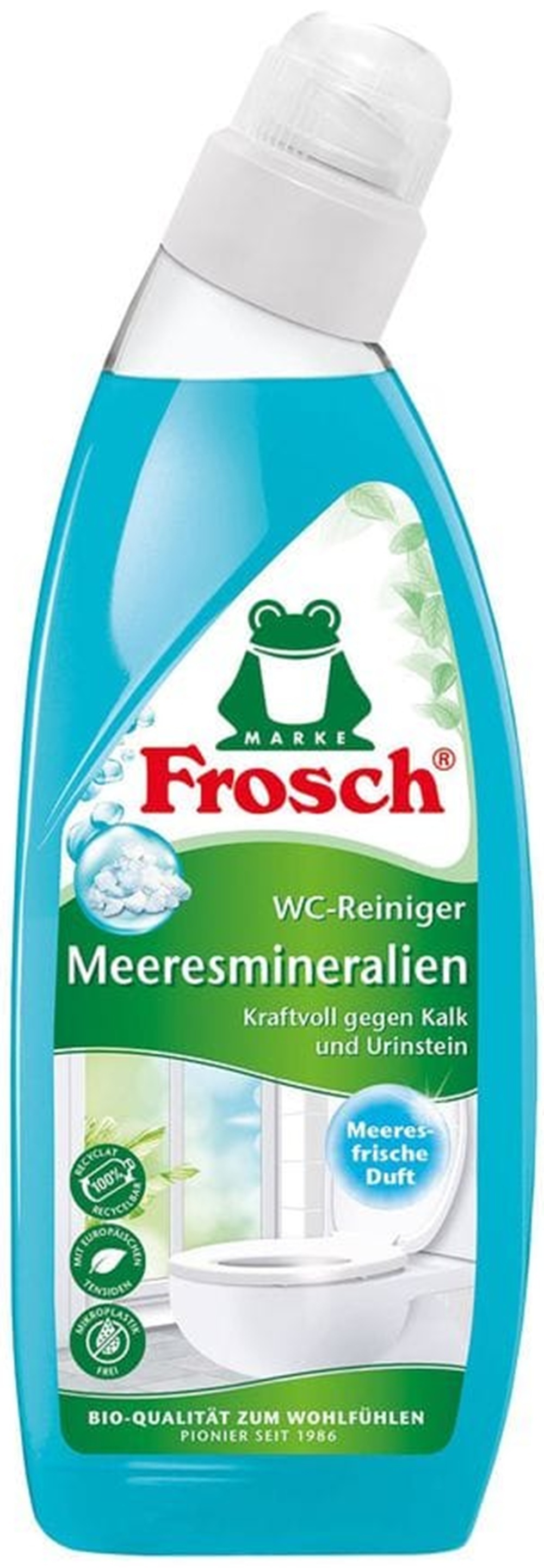 Гель для чистки унитаза Frosch Морские Минералы 750 мл фото 1