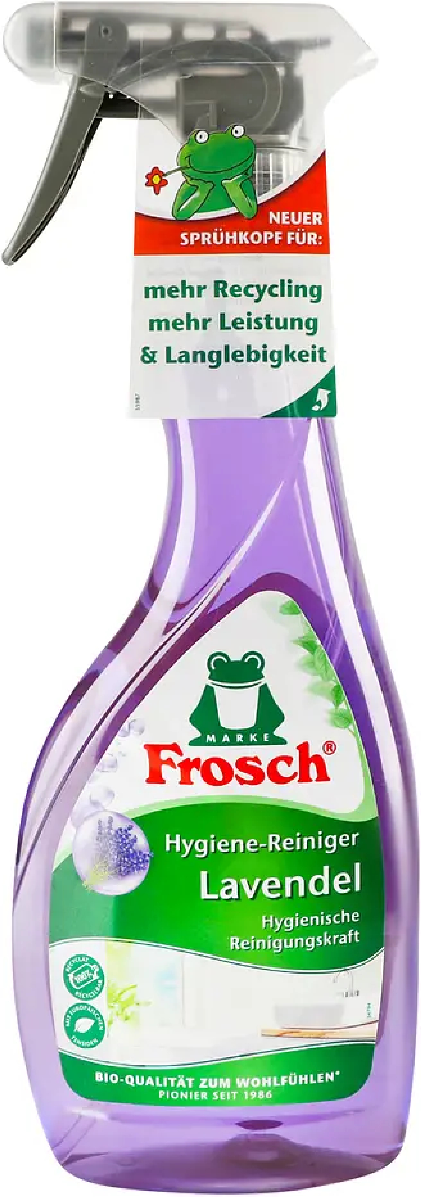 Очиститель для ванны Frosch гигиенический Лаванда 500 мл фото 1