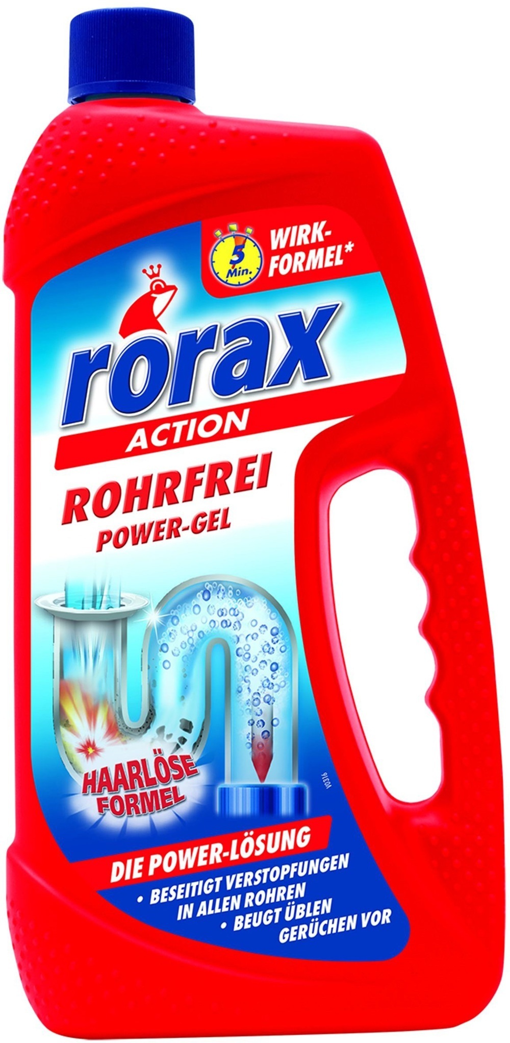 Чистящий засіб для зливних труб Rorax рідкий 1000 млфото1