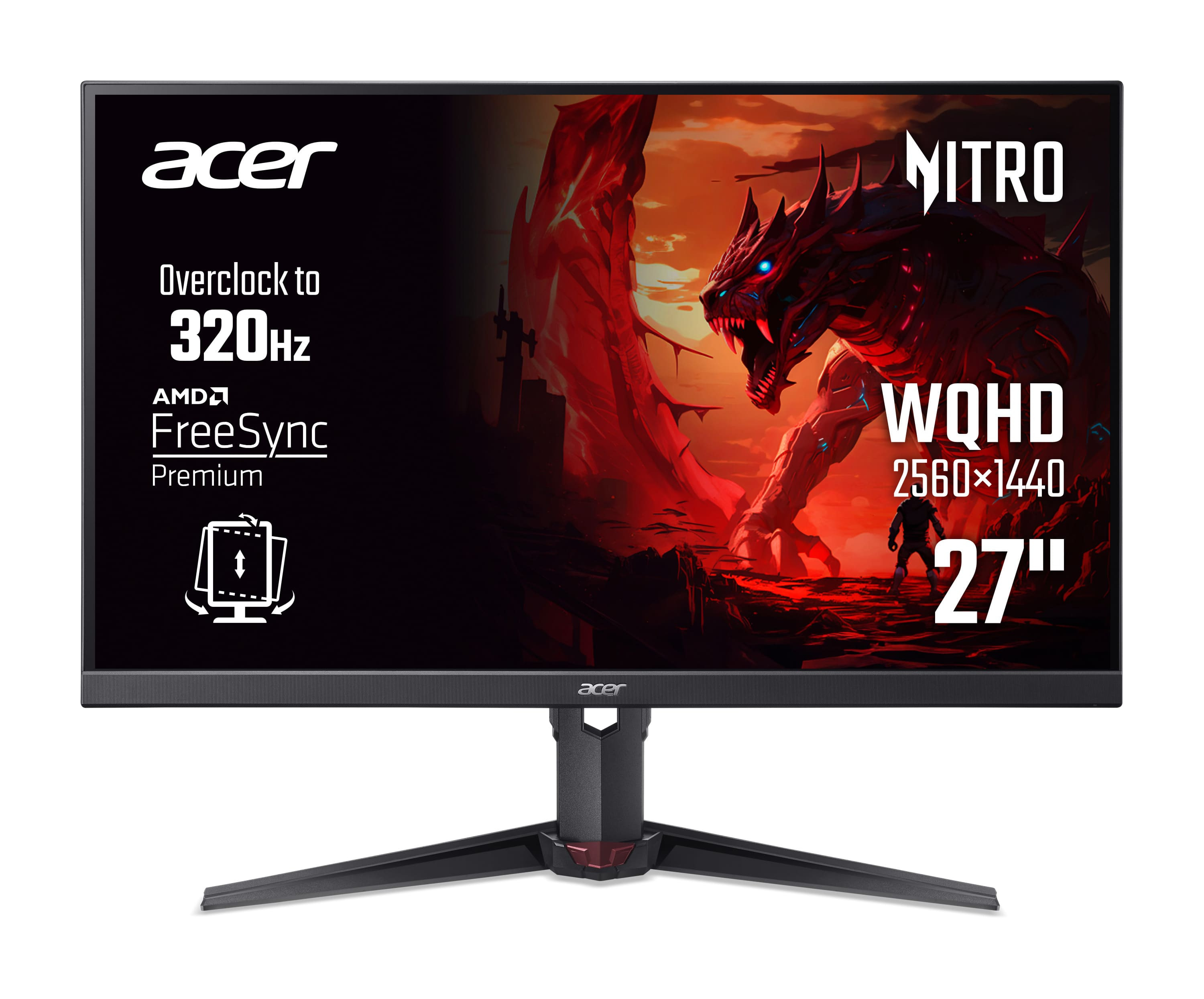 Монитор 27" ACER Nitro XV270UF3bmiiprx (UM.HX0EE.323) фото 1