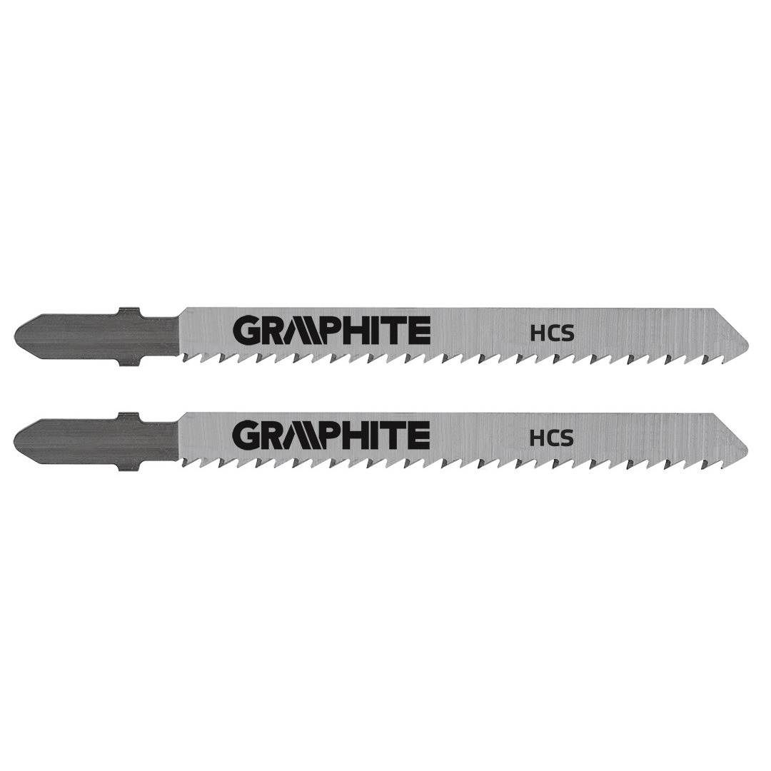 Полотно для электролобзика GRAPHITE, 8TPI, хвостовик T, Laser Tec, набор 2шт (57H759) фото 1