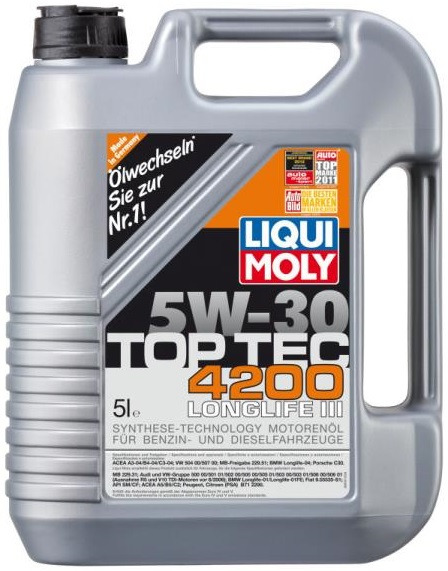 Олива моторна Liqui Moly Top Tec 4200 5W-30 5л (7661/8973)фото1